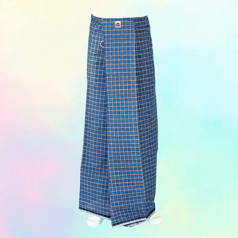 Executive Medium Checked Ajantha Blue Color