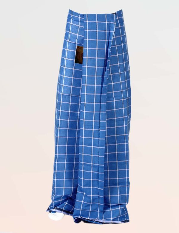 Super Medium Checked Ajantha Blue Color